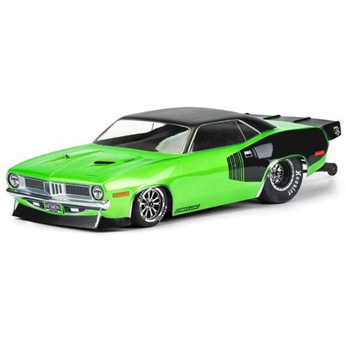 Pro-Line 3550-00 1972 Plymouth Barracuda Short Course No Prep Drag Racing Body (Clear)