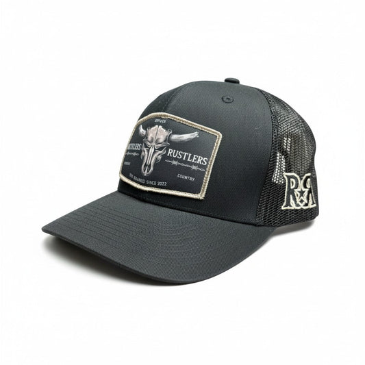 Ruthless Rustlers Barbed Wire Trucker Cap | Black