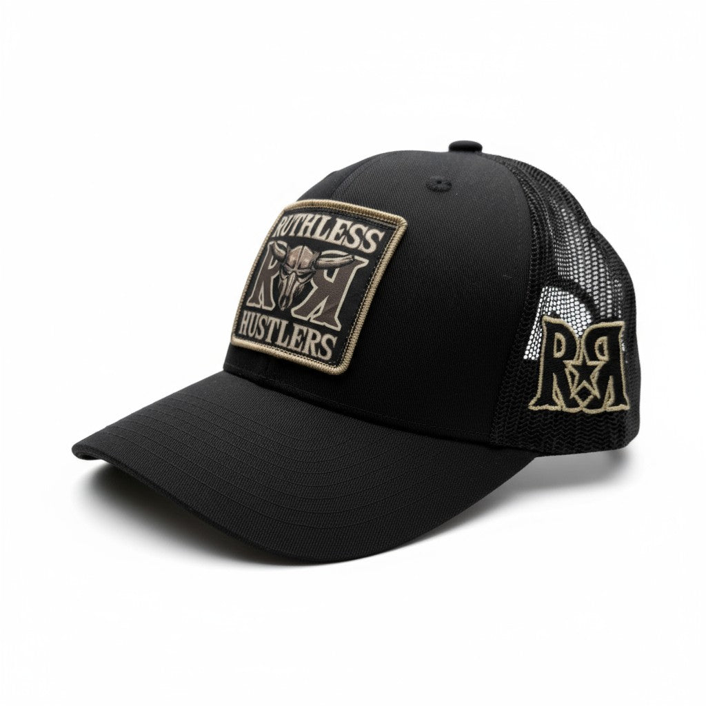 Ruthless Rustlers RR Bold Trucker Cap | Black