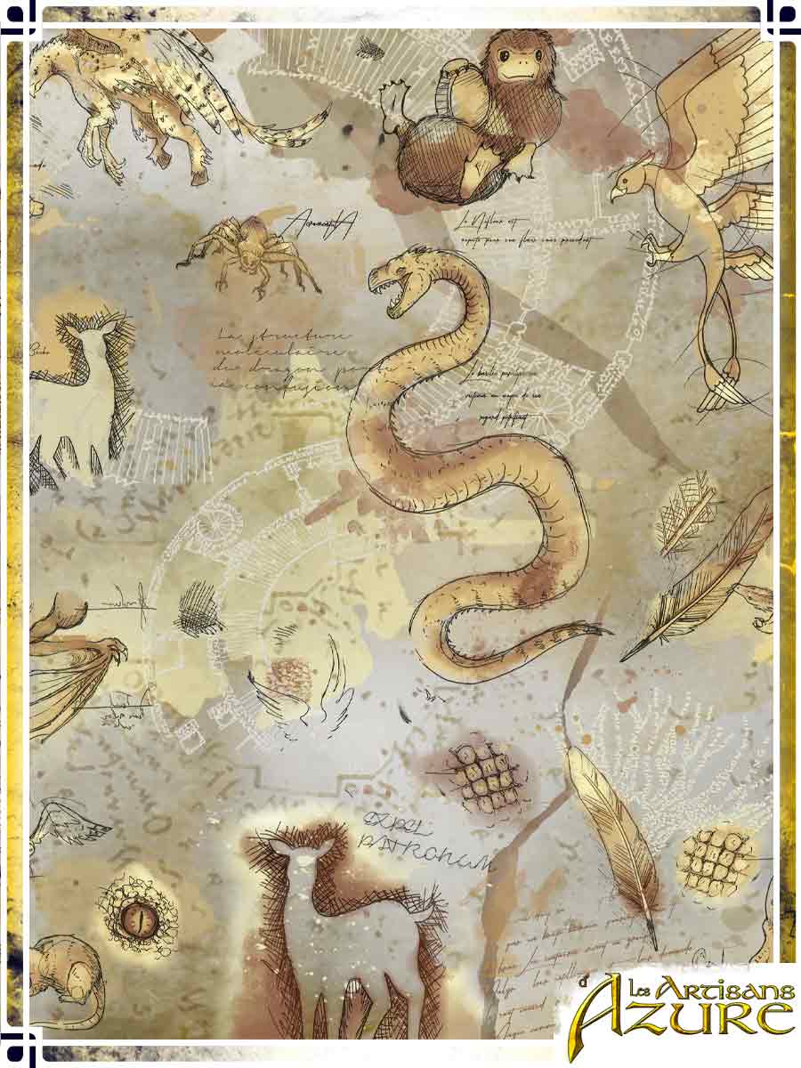 Long Corset Belt Manuscript – Fantastic Bestiary