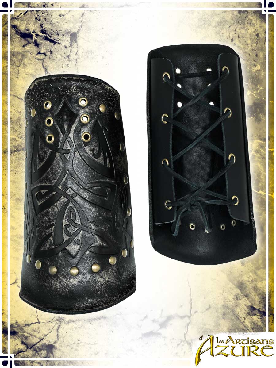 Viking Bracers with Mitons - Ashen