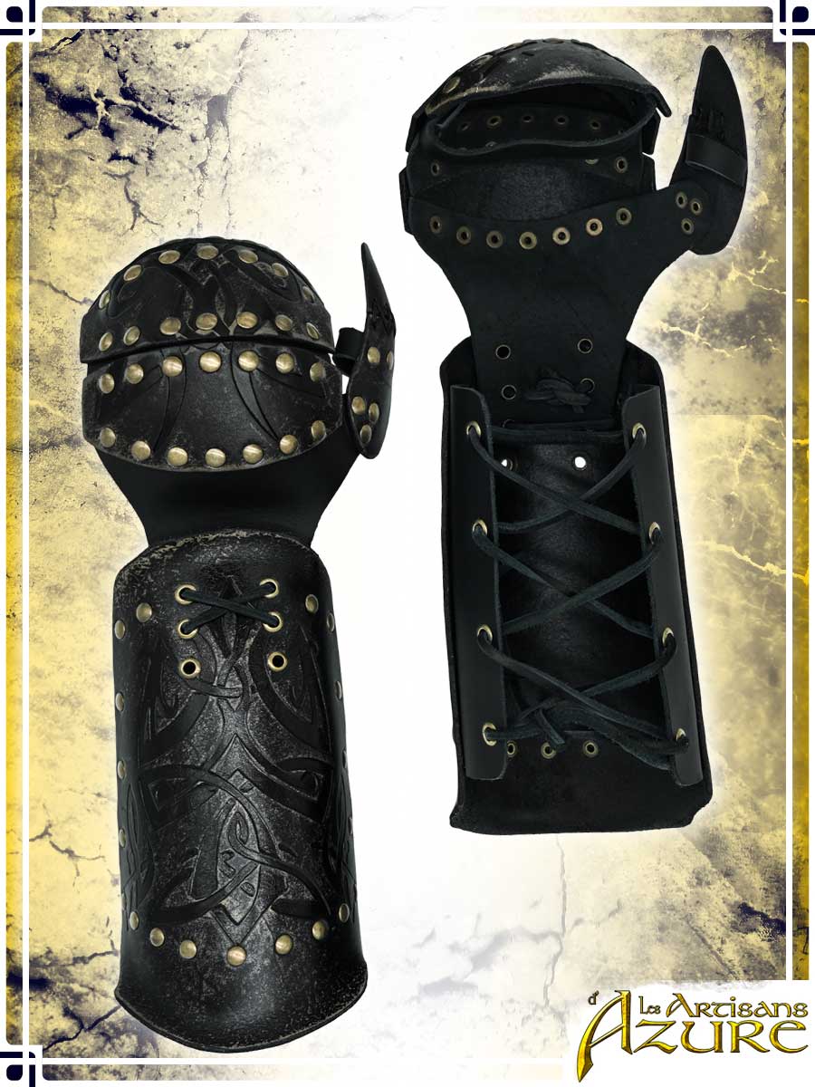 Viking Bracers with Mitons - Ashen