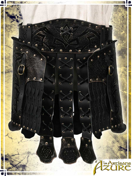 Viking Large Belt with Tassets - Ashen