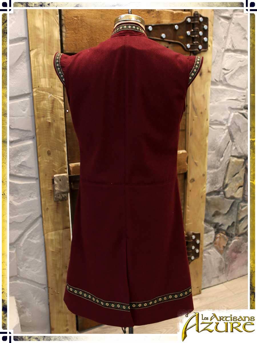 Unique Striking Red Sleeveless Coat
