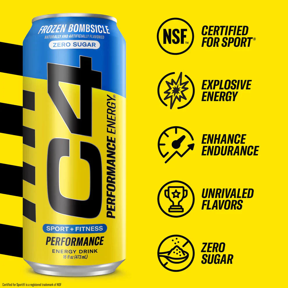 C4 - Performance Energy Frozen Bombsicle (12 x 473ml 12)