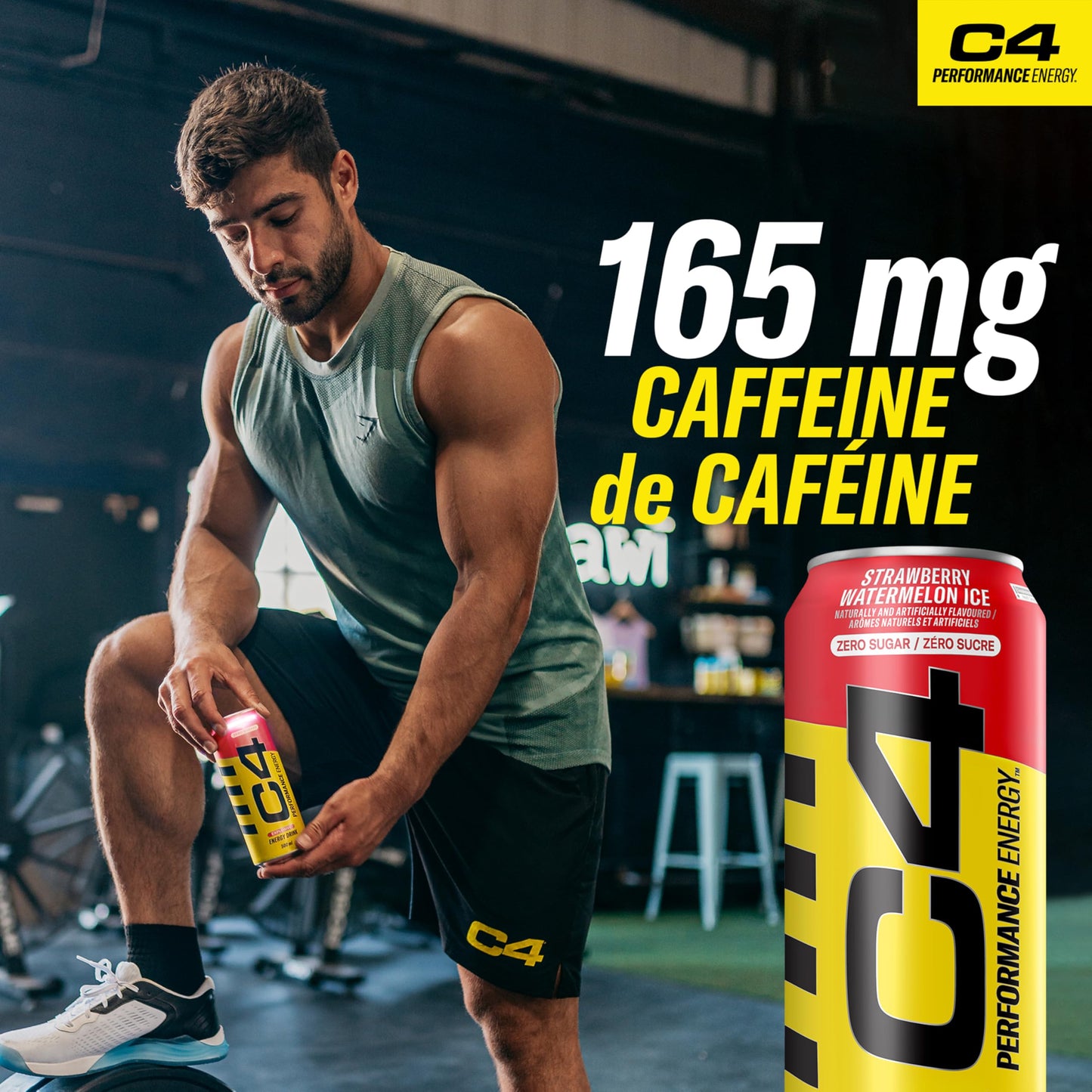 C4 - Performance Energy Straw Watermelon (12 x 473ml 12)