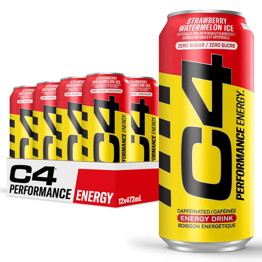 C4 - Performance Energy Straw Watermelon (12 x 473ml 12)