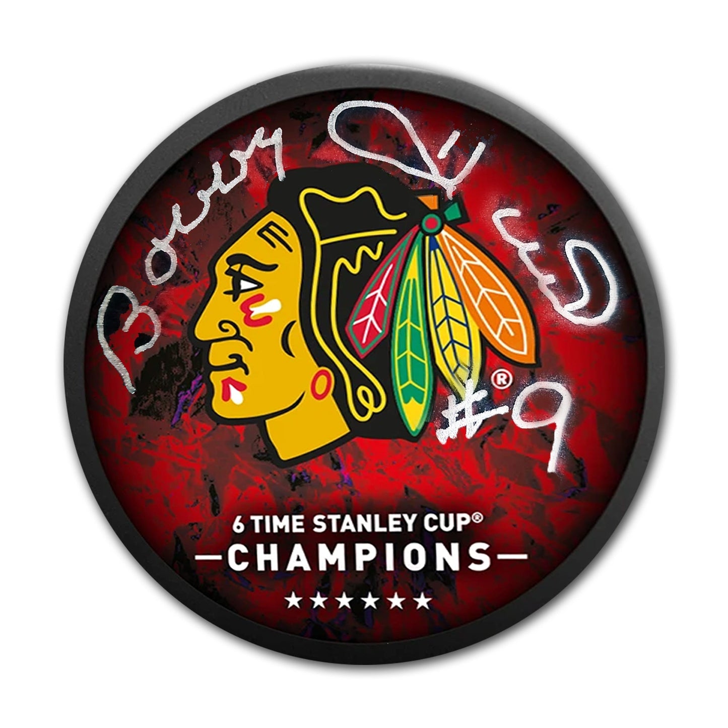 BOBBY HULL SIGNED CHICAGO BLACKHAWKS PUCK – 6-TIME STANLEY CUP CHAMPION COLLECTIBLE