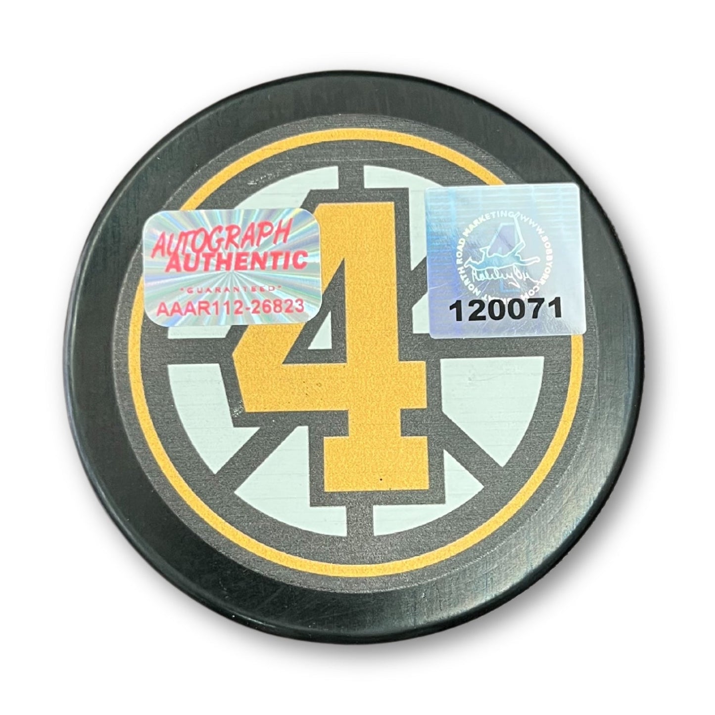 BOBBY ORR “THE FLYING GOAL” SIGNED PUCK – MAY 10, 1970 COMMEMORATIVE – BOSTON BRUINS LEGEND,  - GNR COA – ICONIC NHL MOMENT COLLECTIBLE