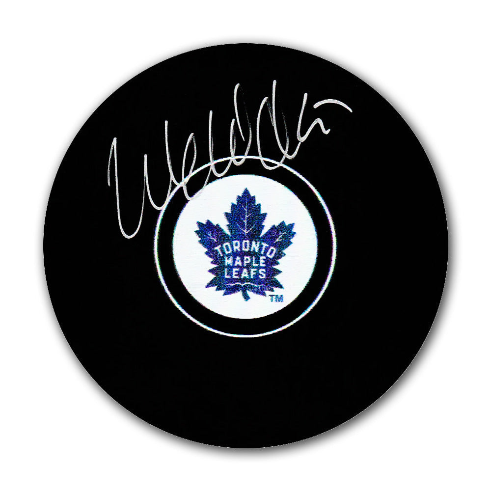 WENDEL CLARK SIGNED TORONTO MAPLE LEAFS HOCKEY PUCK – AUTHENTIC AUTOGRAPHED NHL COLLECTIBLE