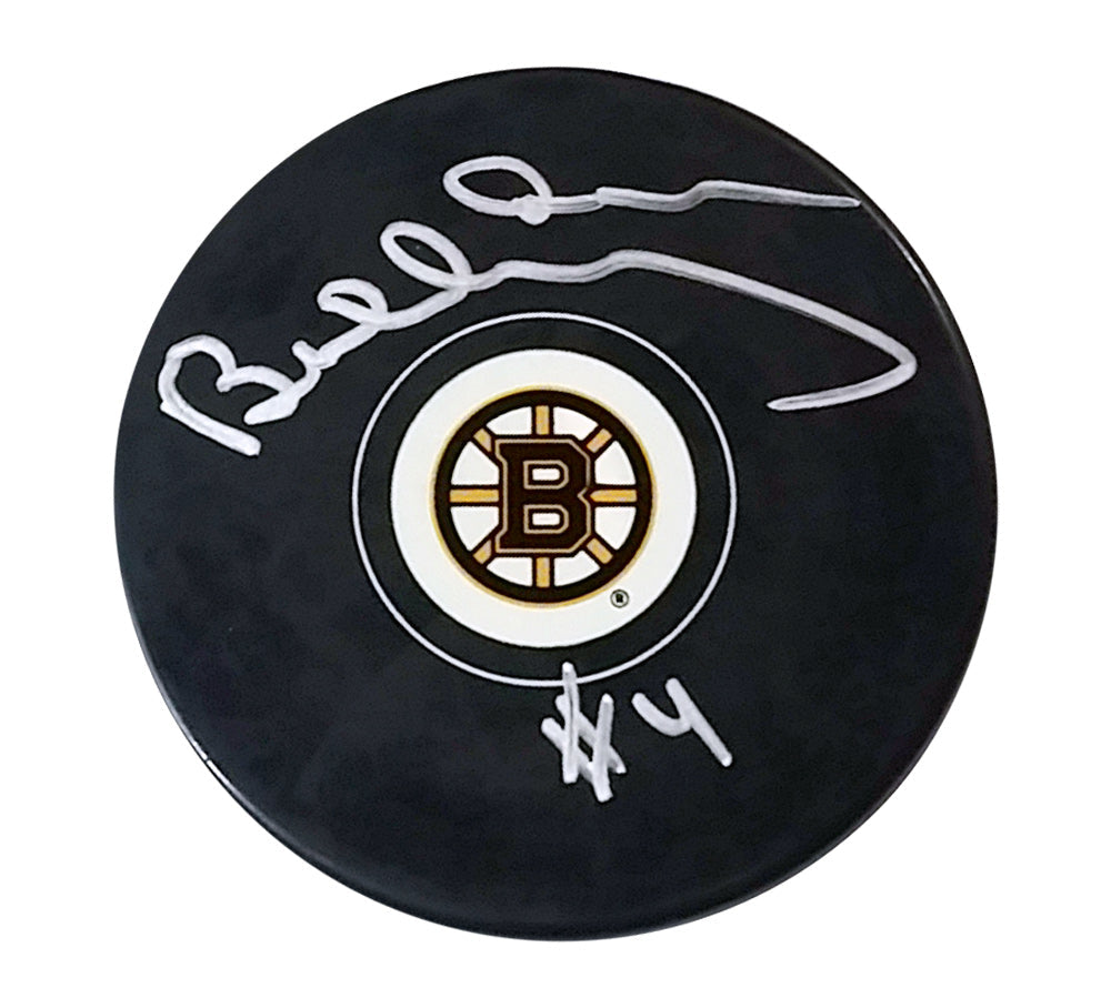 BOBBY ORR AUTOGRAPHED BOSTON BRUINS LOGO PUCK – HAND-SIGNED #4, GNR COA INCLUDED – VINTAGE NHL COLLECTIBLE FOR FANS & GIFT GIVERS