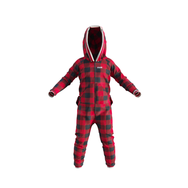 Pook Unisex Fleece Onesie Red
