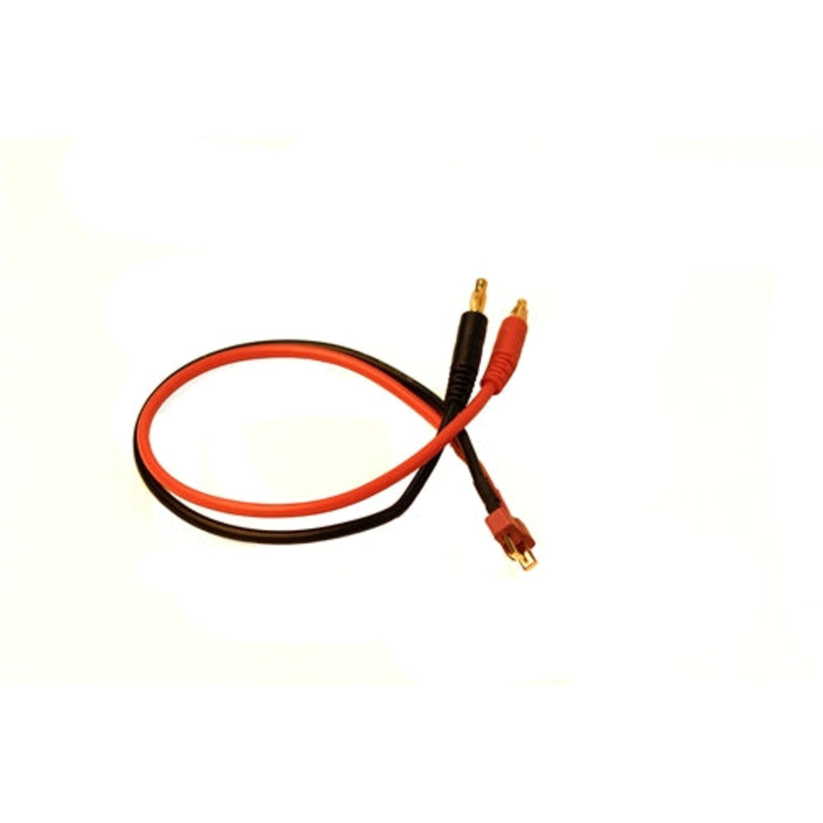 Racers Edge Charge Adapter Male Deans (T-Plug) to Male 4mm Bullets-300mm Wire