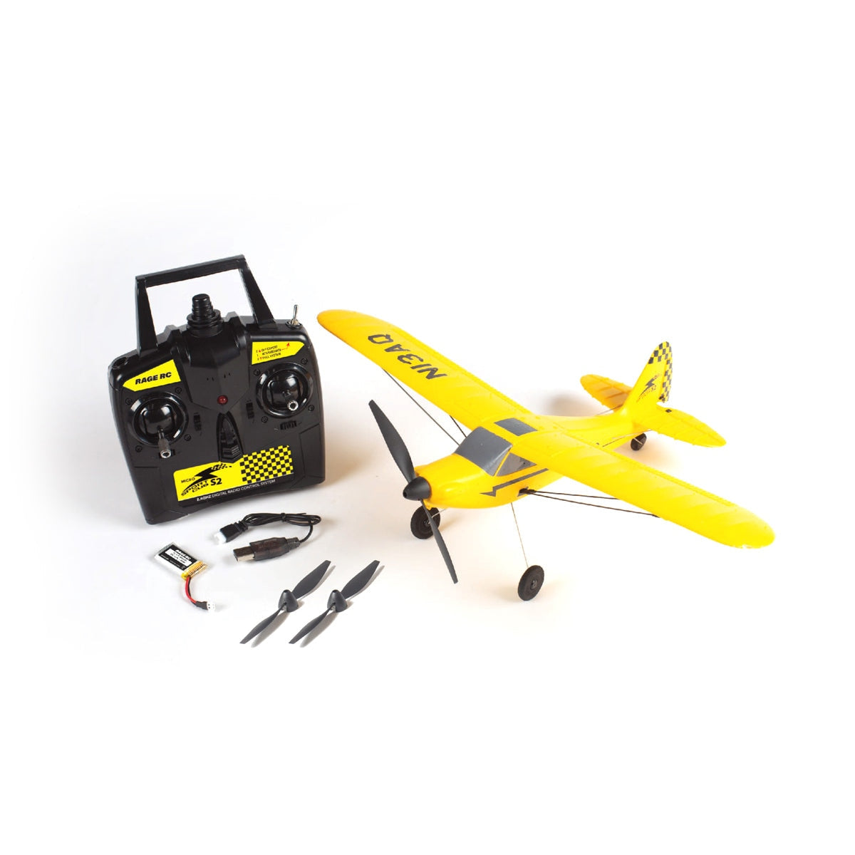 Rage RC Sport Cub 400 Micro 3-Channel RTF RC Airplane w/PASS