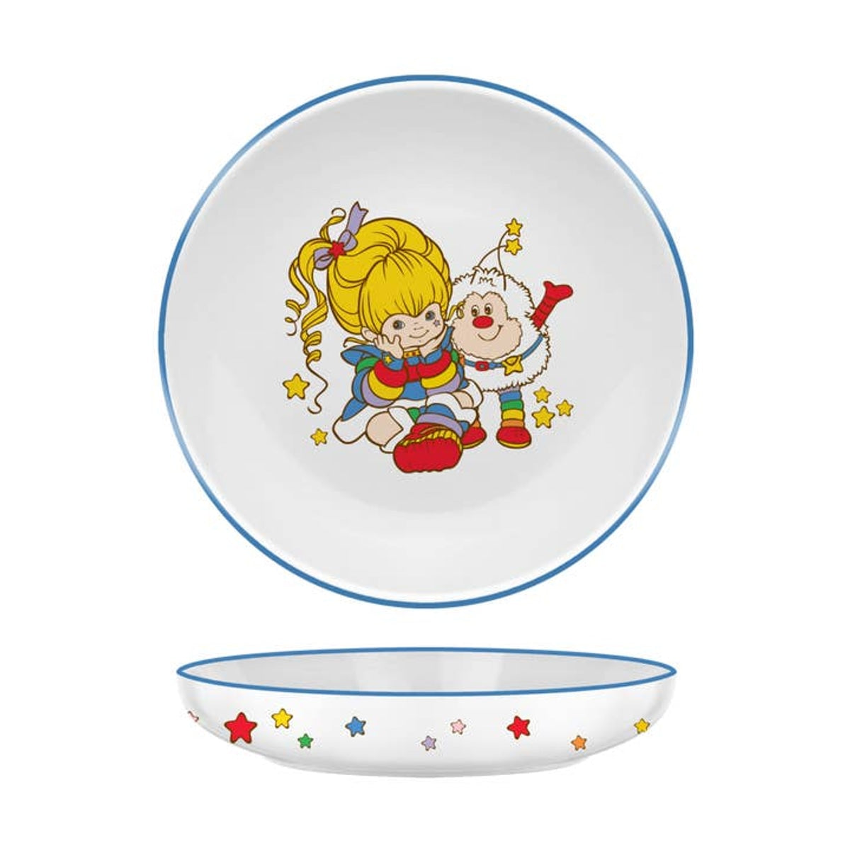 Rainbow Brite Sitting w/ Twink 9" Coupe Ceramic Dinner Bowl