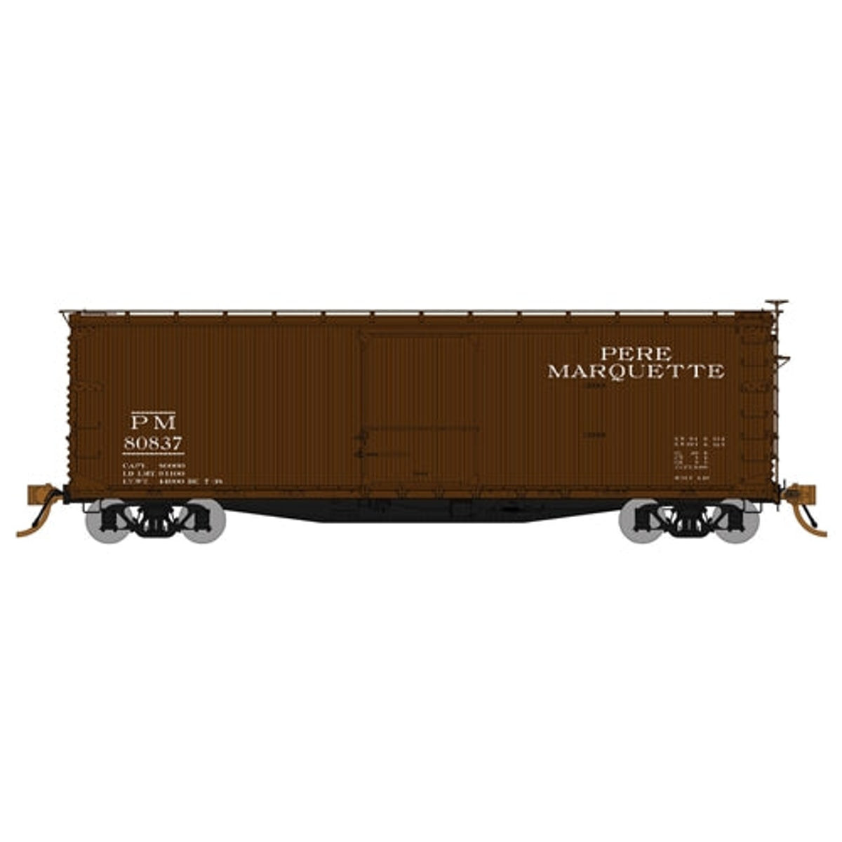 Rapido 130109-4 HO USRA 40' Double-Sheathed Wood Boxcar Pere Marquette PM #81725 Boxcar Red White Lettering KC Brakes NIB RTR