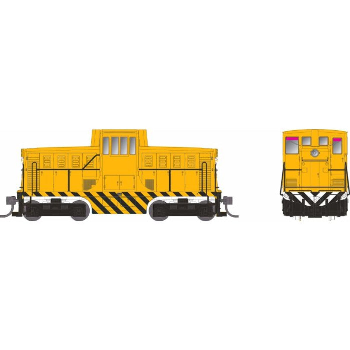 Rapido HO GE 44 Tonner Locomotive (DC/DCC/Sound): Industrial Yellow