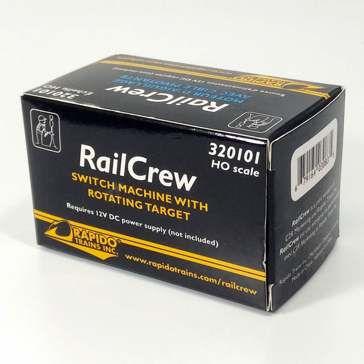 Rapido RailCrew Switch Machine with Operating Switch Stand - Single