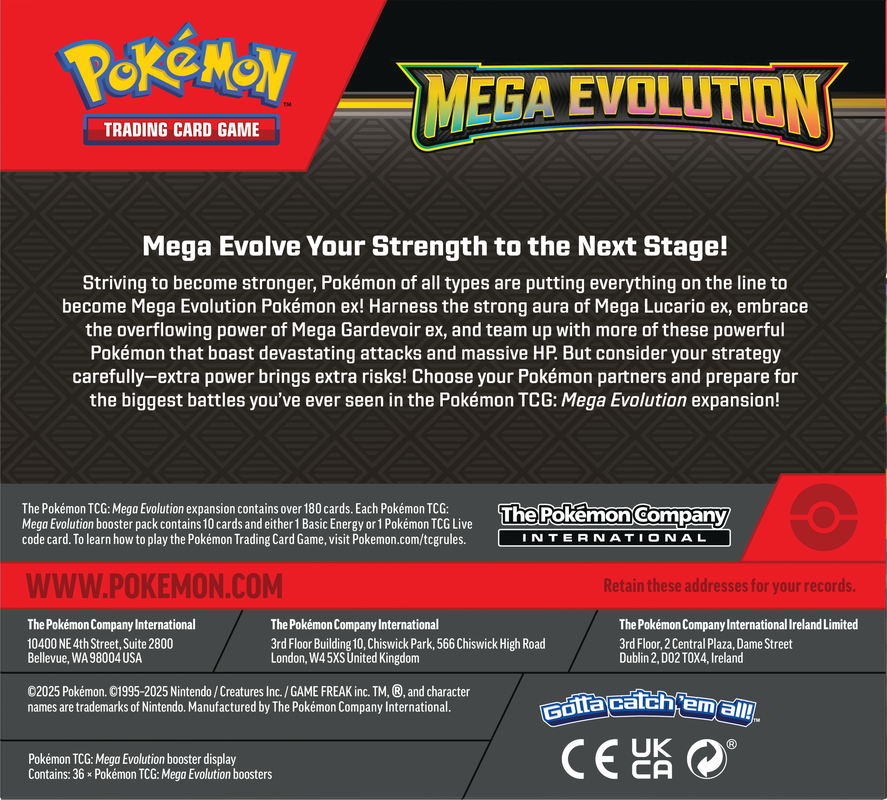 Pokemon TCG: Mega Evolution Booster Pack