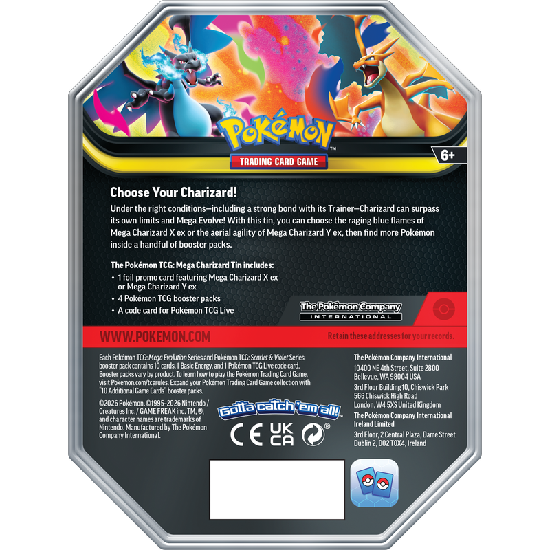 Pokemon TCG: Mega Charizard Tin