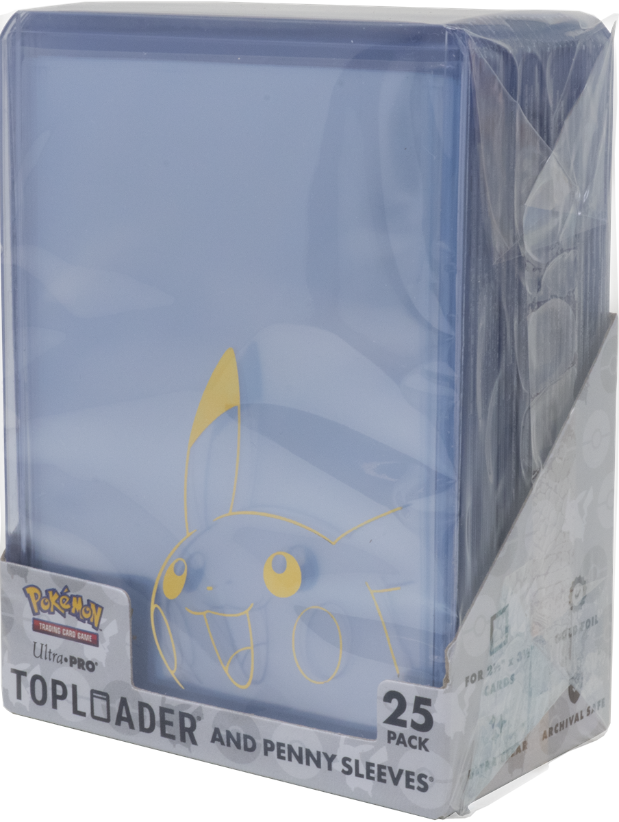 Ultra Pro 3" x 4" Pikachu Toploaders with Penny Sleeves Combo