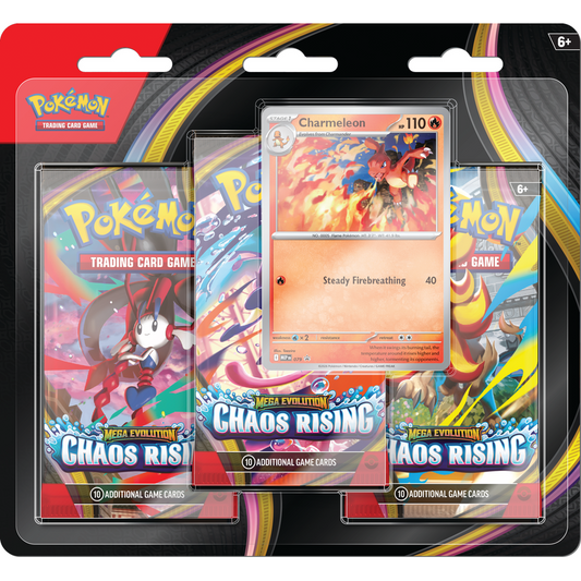 Pokemon TCG: Mega Evolution Chaos Rising 3 Pack Blister