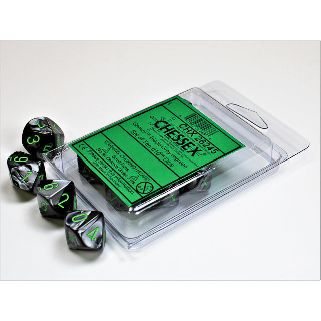 Chessex Gemini 10D10 (Various Colours)