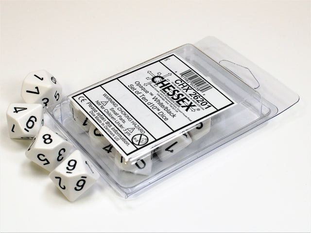 Chessex Opaque 10D10 Set (Various Colours)