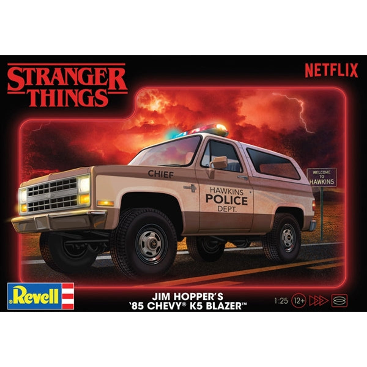 Revell Stranger Things - Jim Hopper's 1985 K5 Chevy Blazer 1:25 Plastic Model Kit