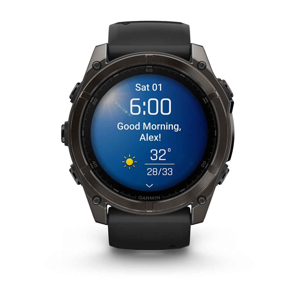 fēnix® 8 – 51 mm, AMOLED Sapphire Carbon Gray DLC Titanium