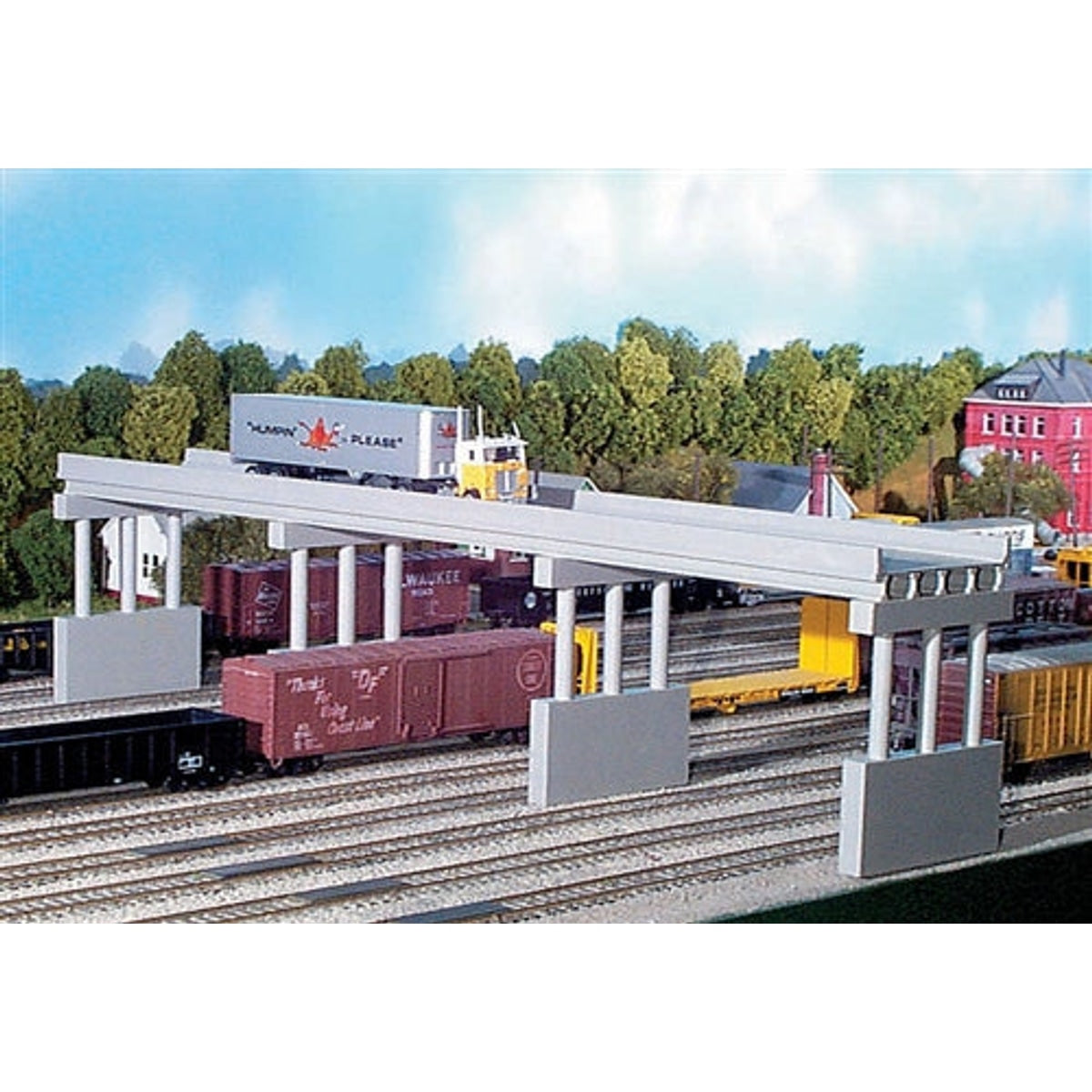 Rix Products 628-0113 HO Modern Highway Overpass KIT NIB