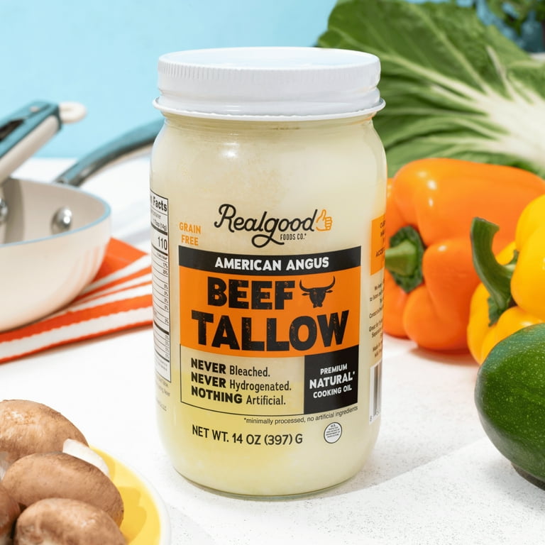 Real Good Foods Co. American Angus Beef Tallow Oil, 14oz