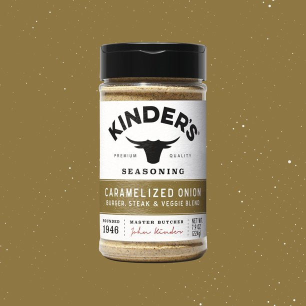 Kinder's Caramelized Onion Burger, Veggie and Steak Seasoning, 9.1 oz.