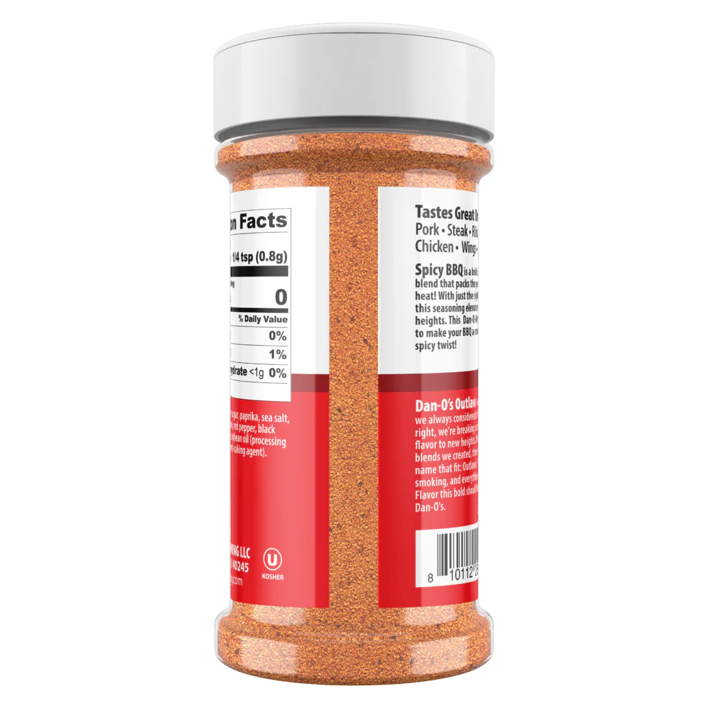 Dan-O's Outlaw Spicy BBQ Seasoning, 6.9oz