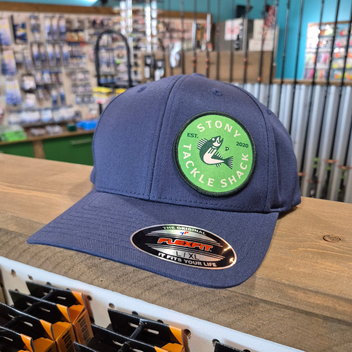 🍁Stony Tackle Shack Flex Fit Logo Hats.