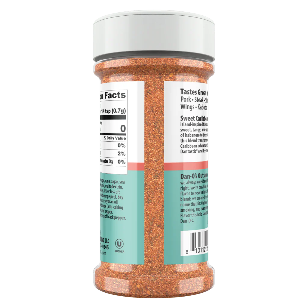 Dan-O's Outlaw Sweet Caribbean Seasoning, 6.9oz