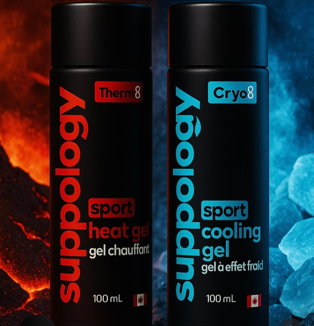 Suppology Therapeutic Heating and Cooling Gel -2 Pack for Muscle recovery