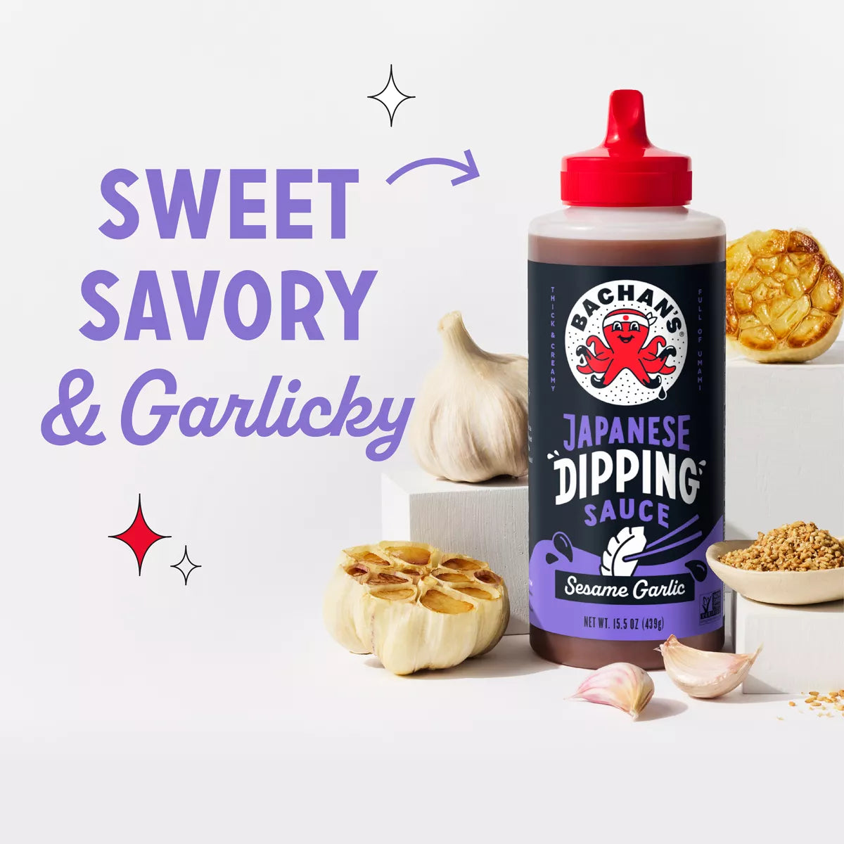 Bachan's Sesame Garlic Japanese Dipping Sauce, 15.5oz