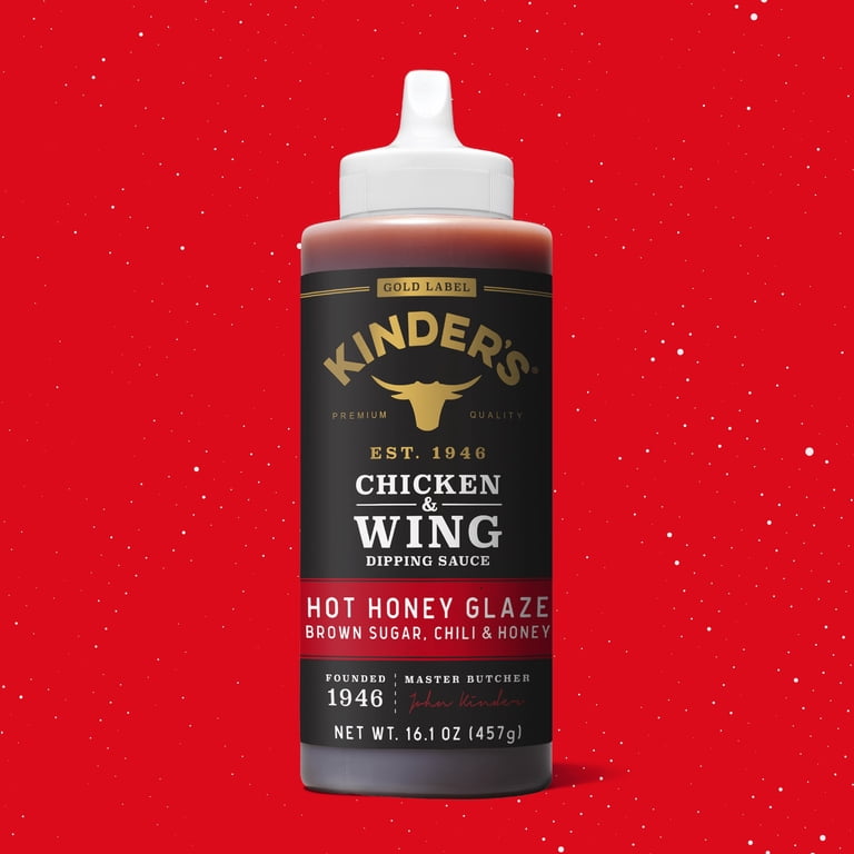 Kinder's Gold Label Hot Honey Glaze Dipping Sauce, 16.1 oz