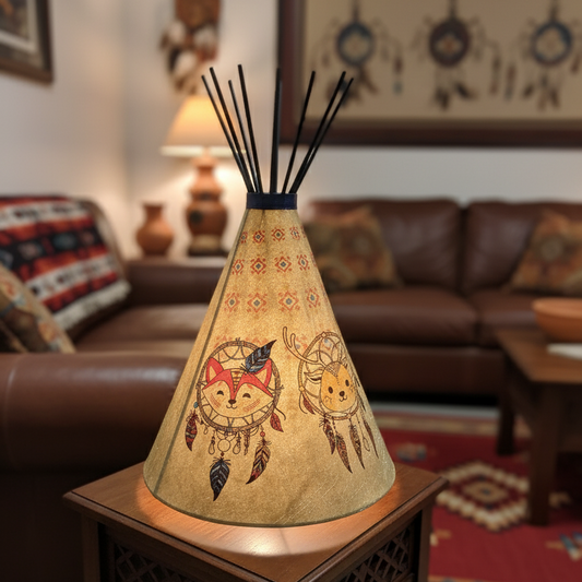 Little Dream Catcher Teepee Lamp