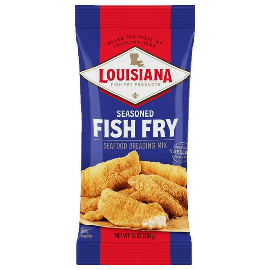 Louisiana Fish Fry Products Crispy Seasoned Fish Fry Seafood, 10 oz Bag