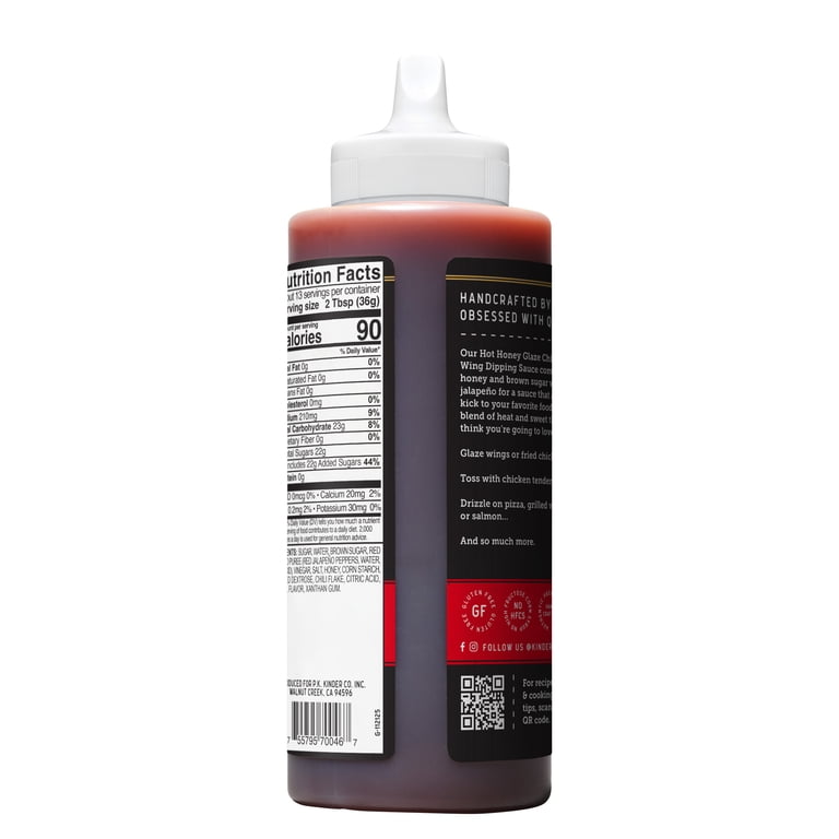 Kinder's Gold Label Hot Honey Glaze Dipping Sauce, 16.1 oz