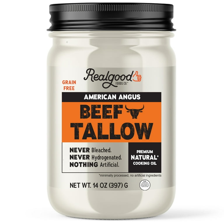 Real Good Foods Co. American Angus Beef Tallow Oil, 14oz