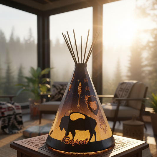 Lonely  Buffalo Lantern