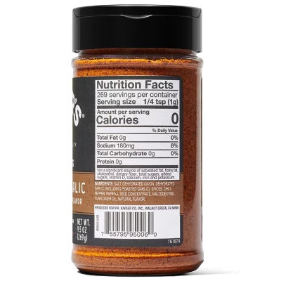 Kinder's Woodfired Garlic Seasoning, 9.5oz