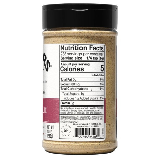 Kinder's Honey Garlic Seasoning, 10 oz.
