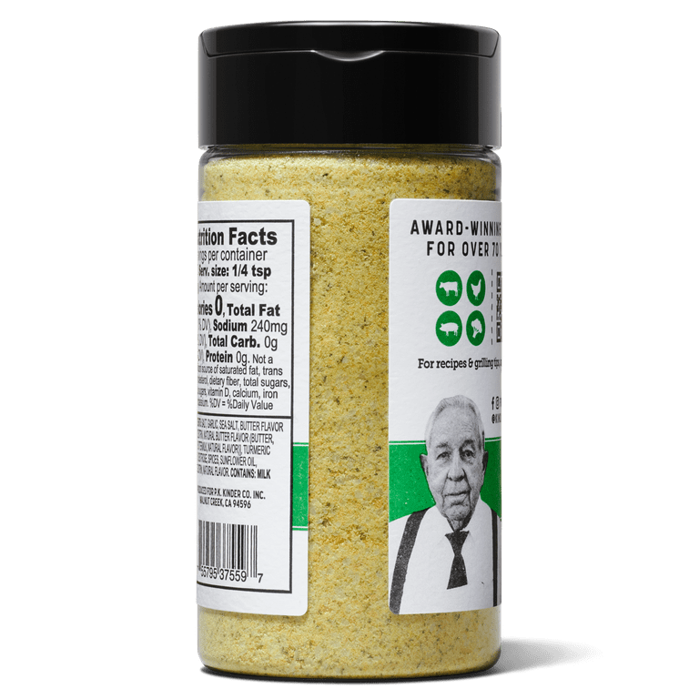 Kinder's Buttery Garlic Salt Seasoning, 6oz