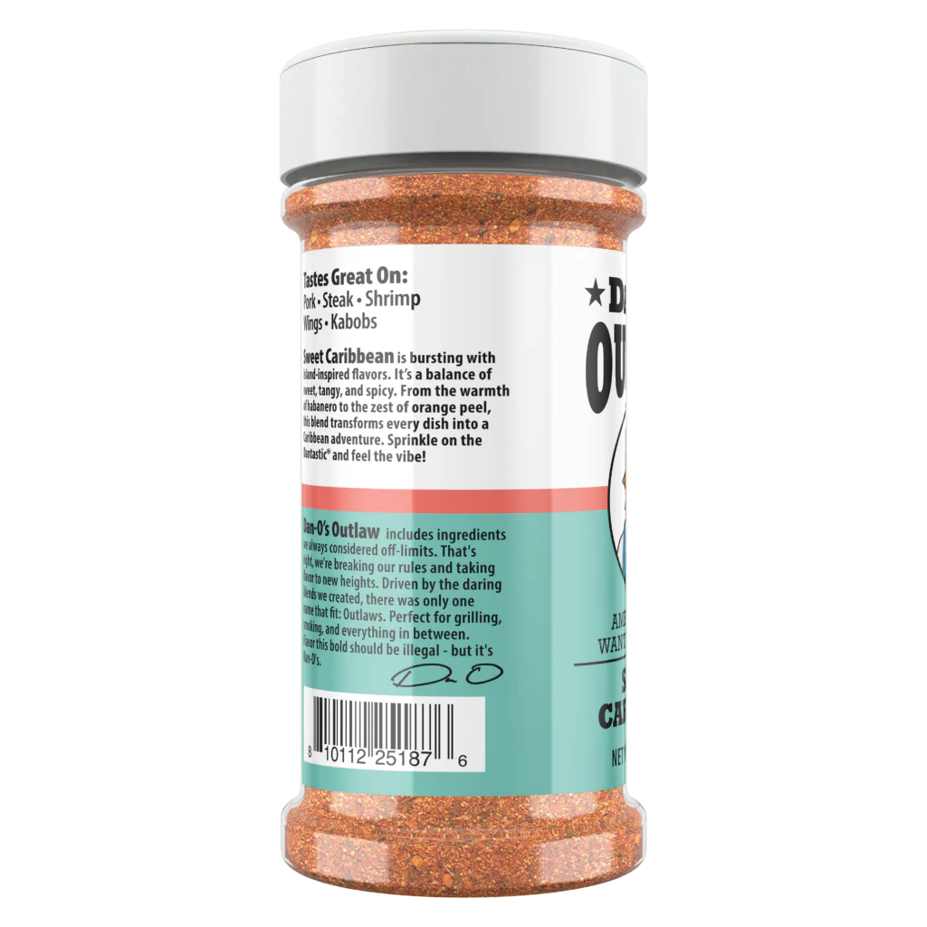 Dan-O's Outlaw Sweet Caribbean Seasoning, 6.9oz