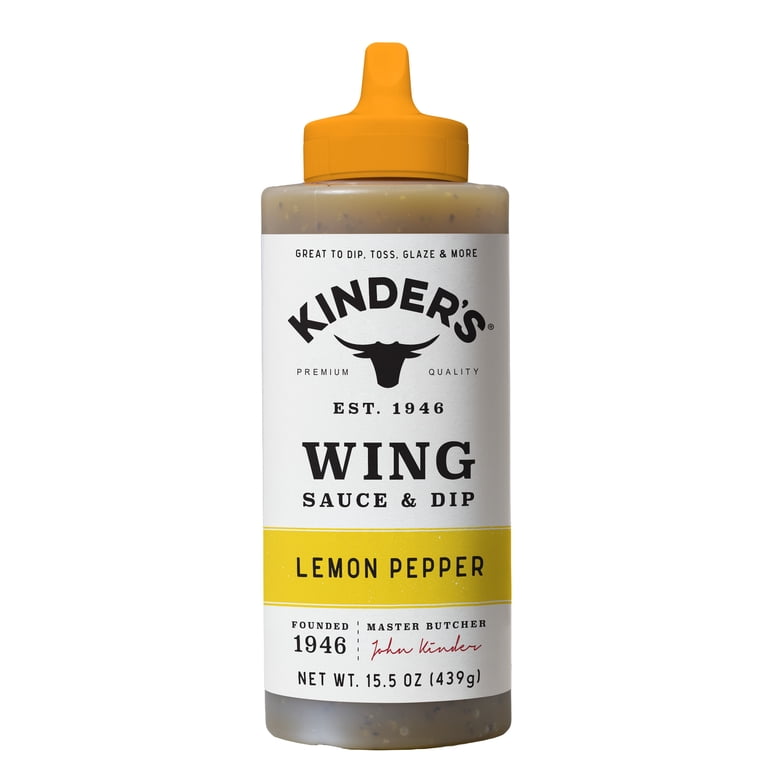 Kinder's Lemon Pepper Wing Sauce, 15.5oz