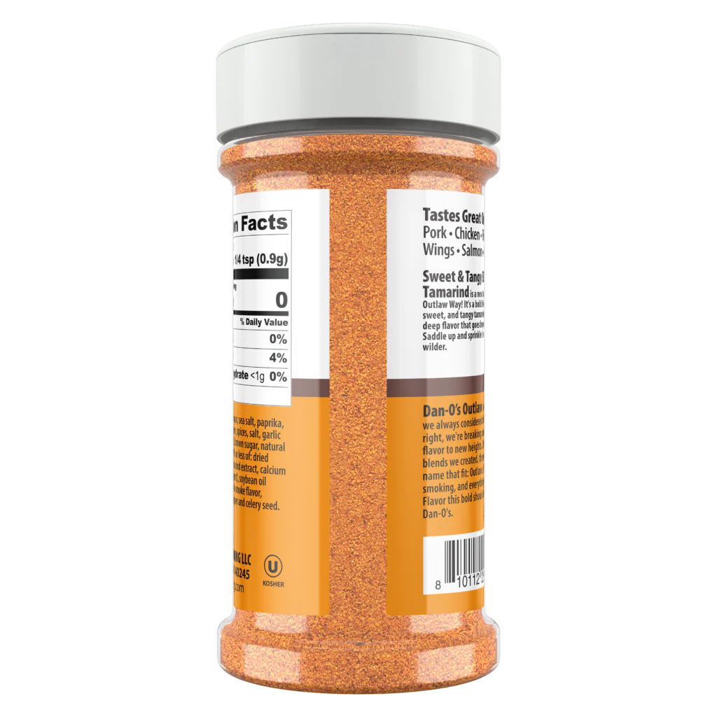 Dan-O's Outlaw Sweet & Tangy BBQ Seasoning, 8.5oz